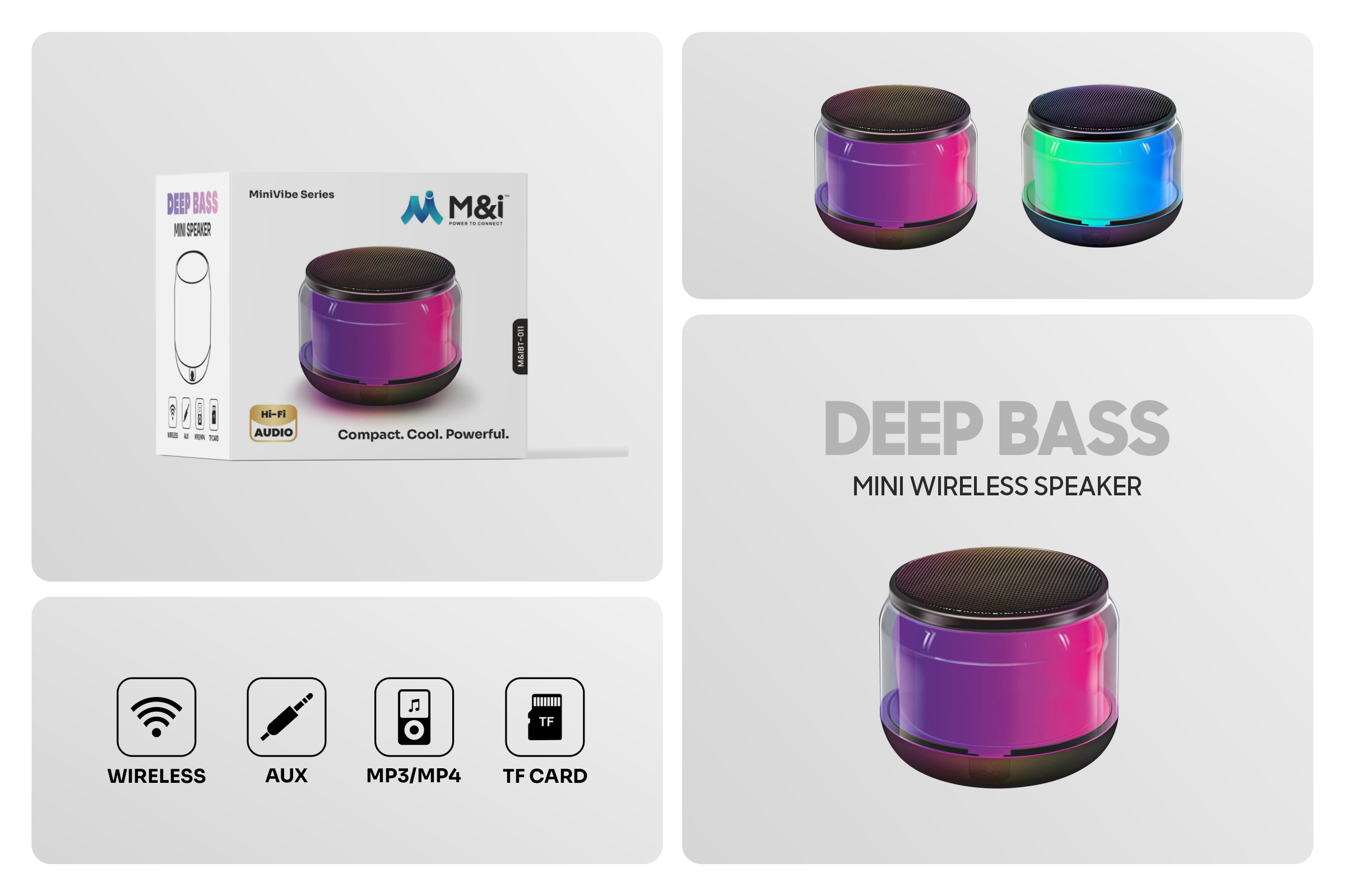 M&I 011 (Minivibe Series) Mini Wireless Speaker