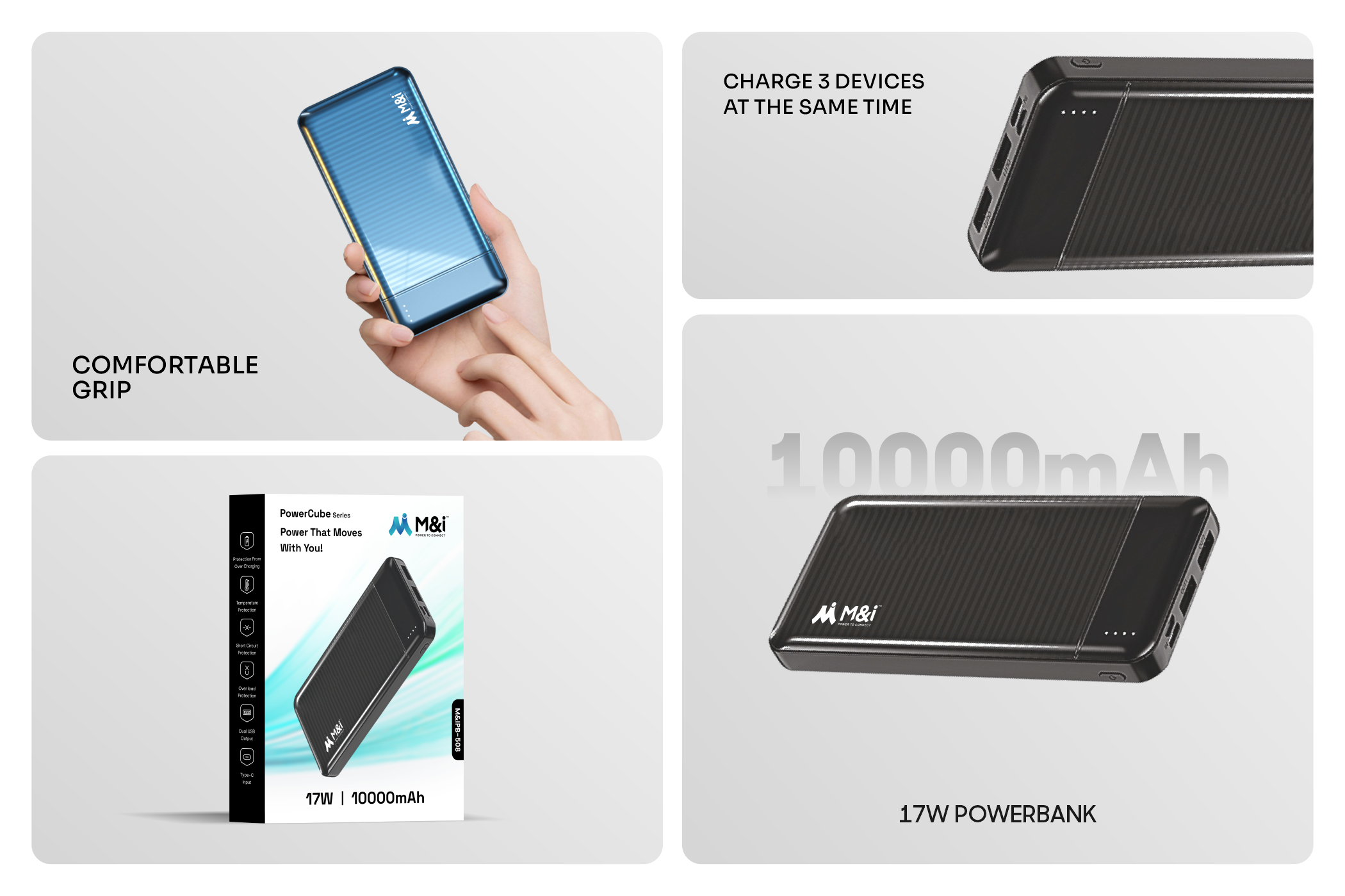 M&I Power Cube (508) 17W Powerbank