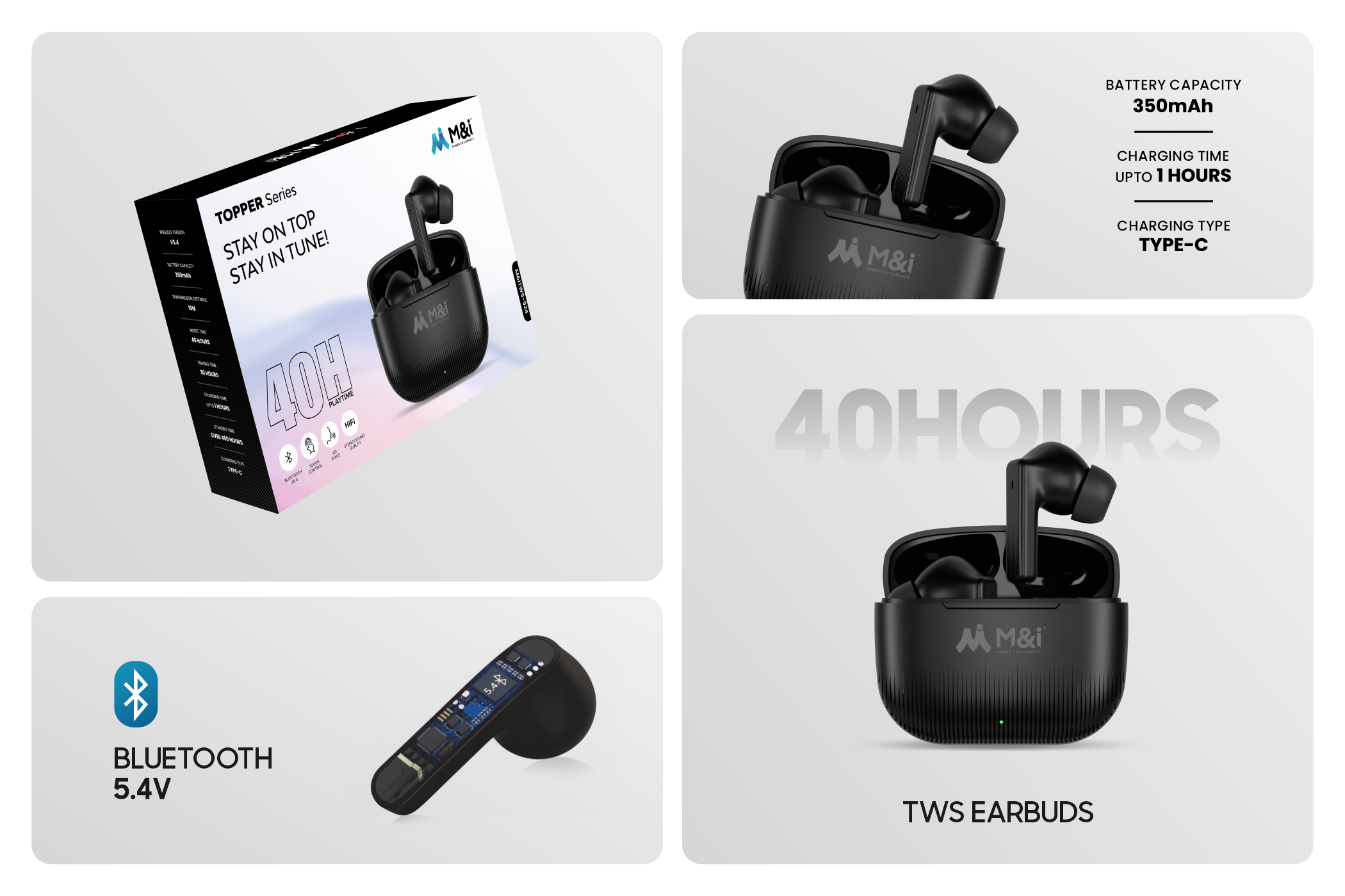 M&I 924 ( Topper) TWS Earbuds