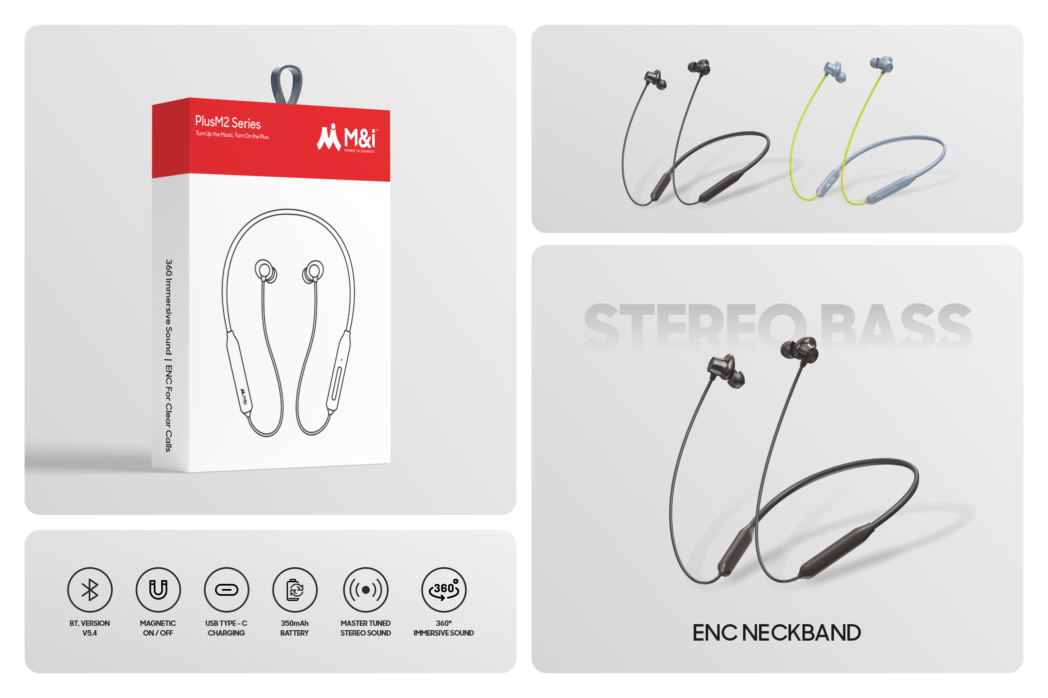M&I Plus M2 Series (634) ENC Neckband