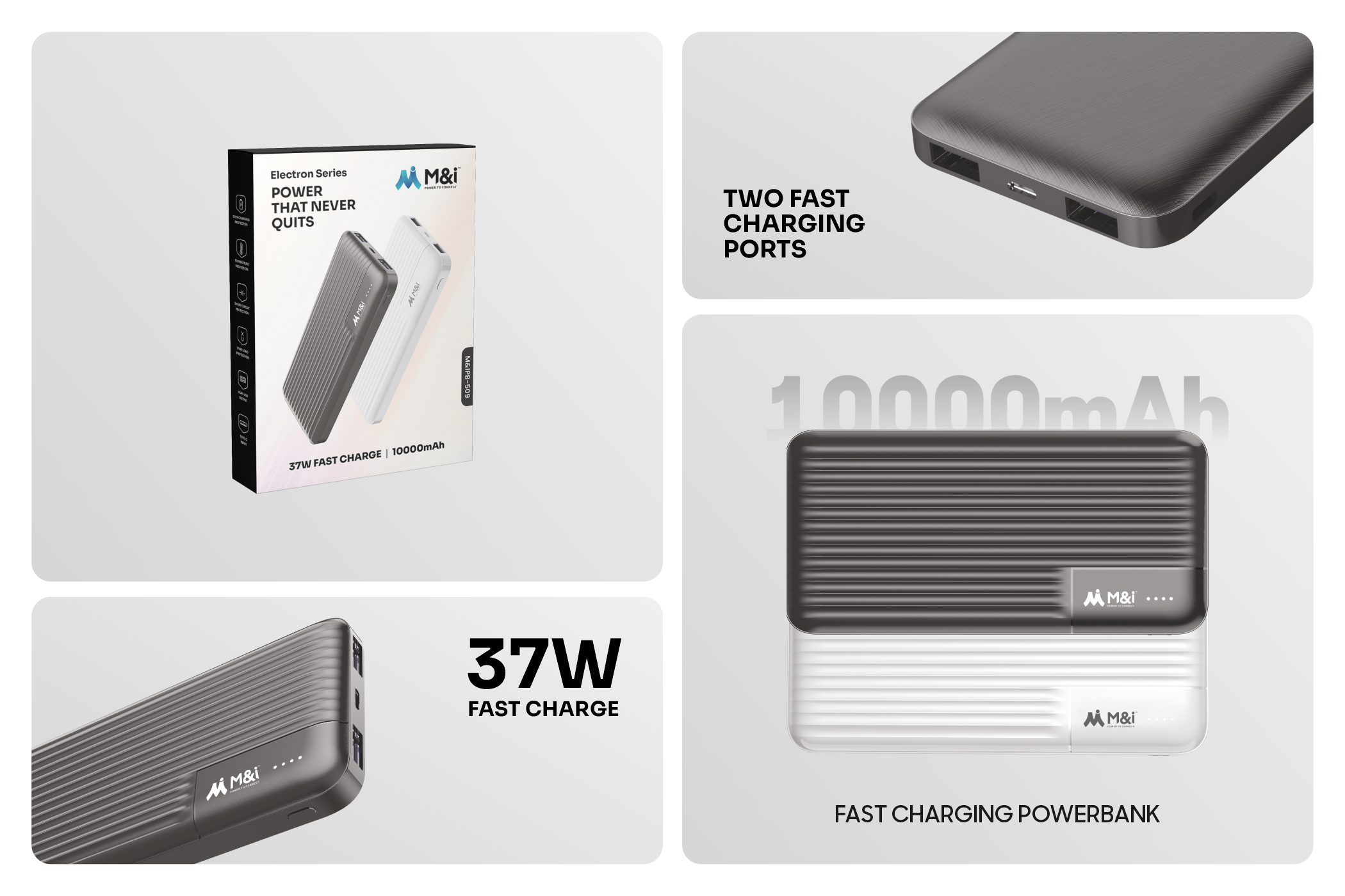 M&I Electron Series (509) 37W Fast Charging Powerbank