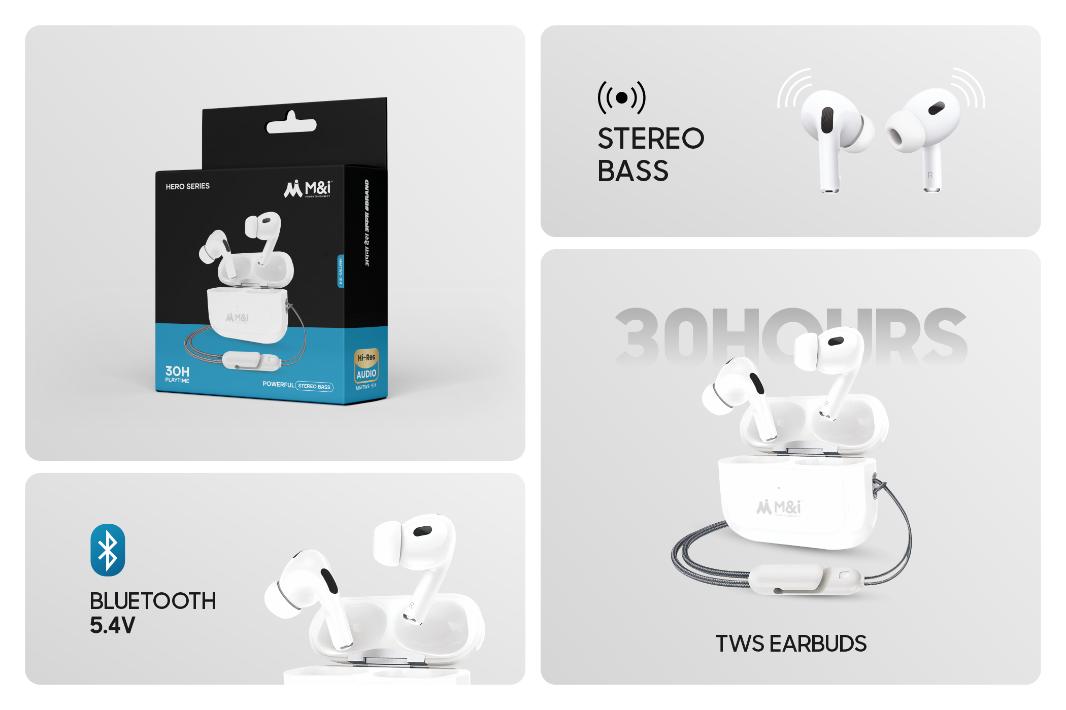 M&I 914 (M PODS) TWS Earbuds