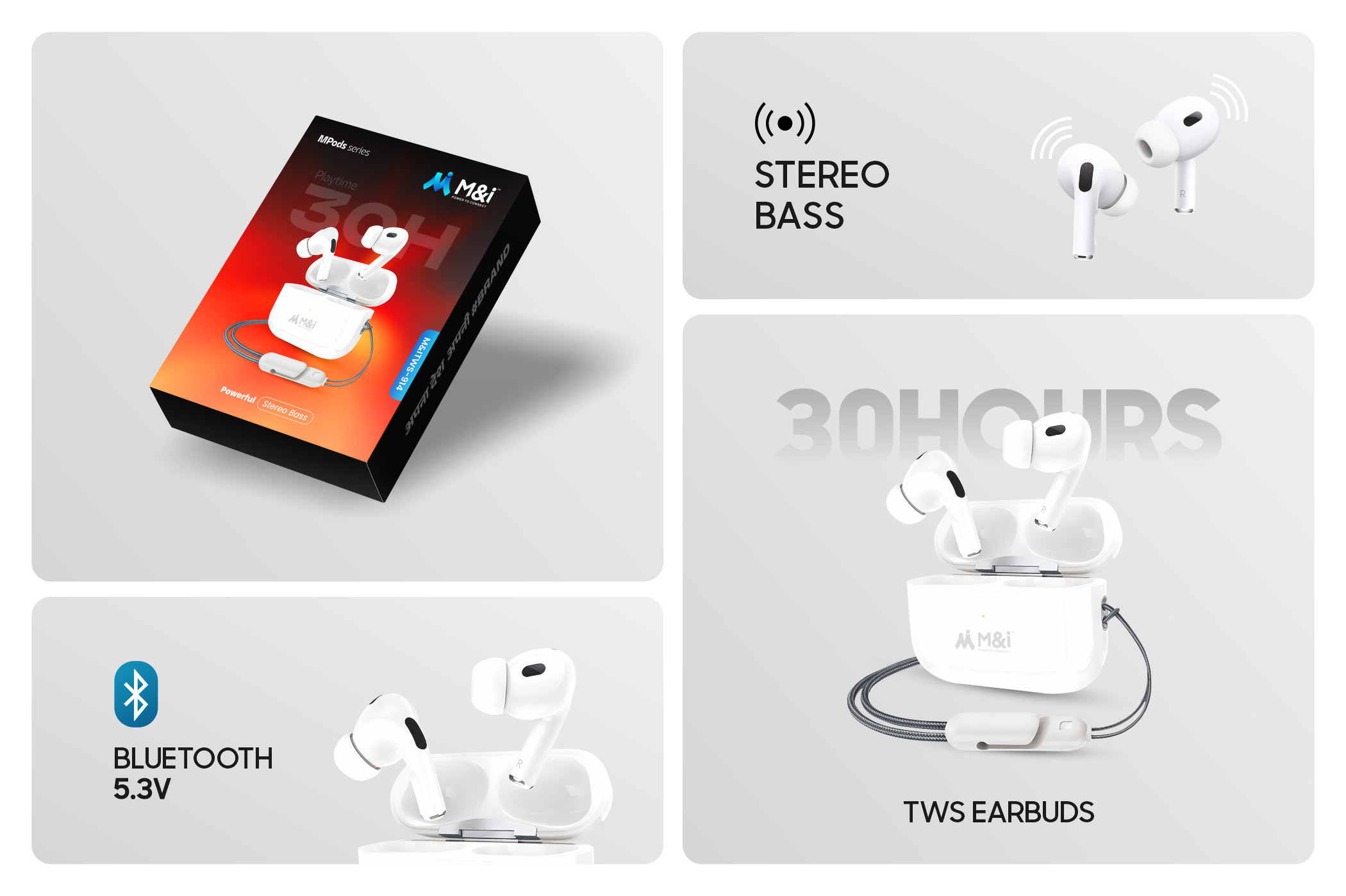 M&I 914 ( Hero Series) TWS Earbuds
