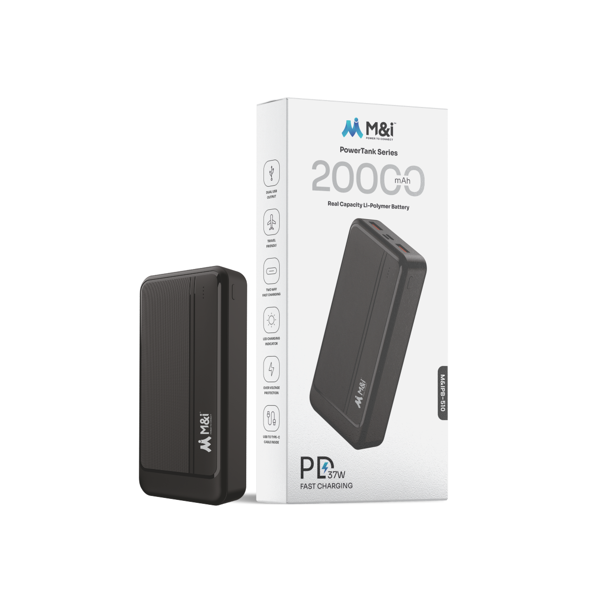M&I Power Tank Series (510) 20000 mAh Fast Charging Powerbank