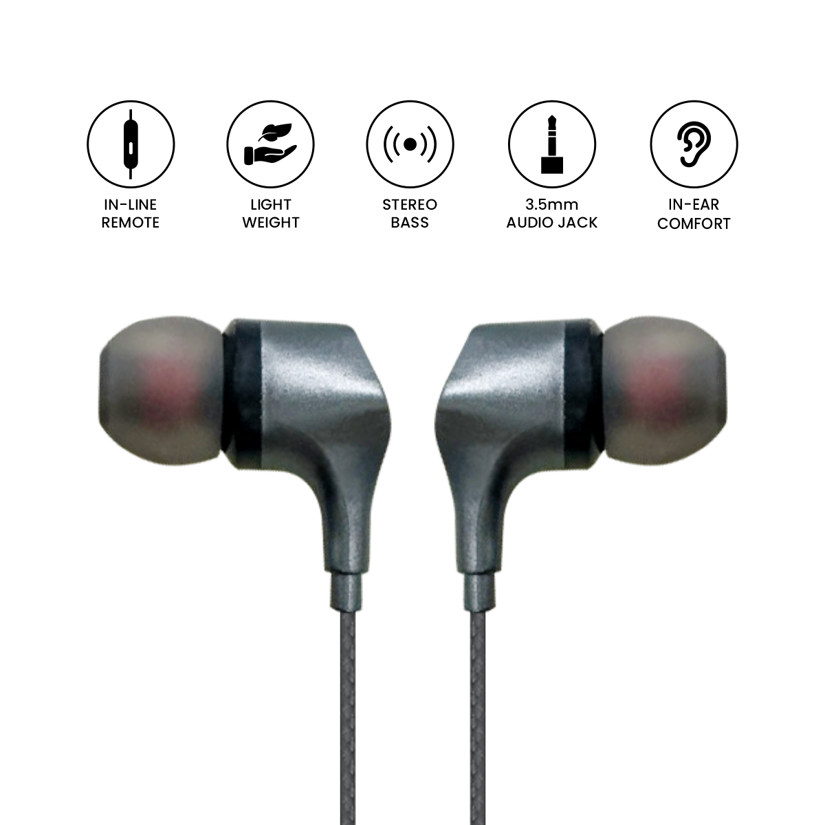 M&I 809 (Boom Series) Earphones 1.2M Cable