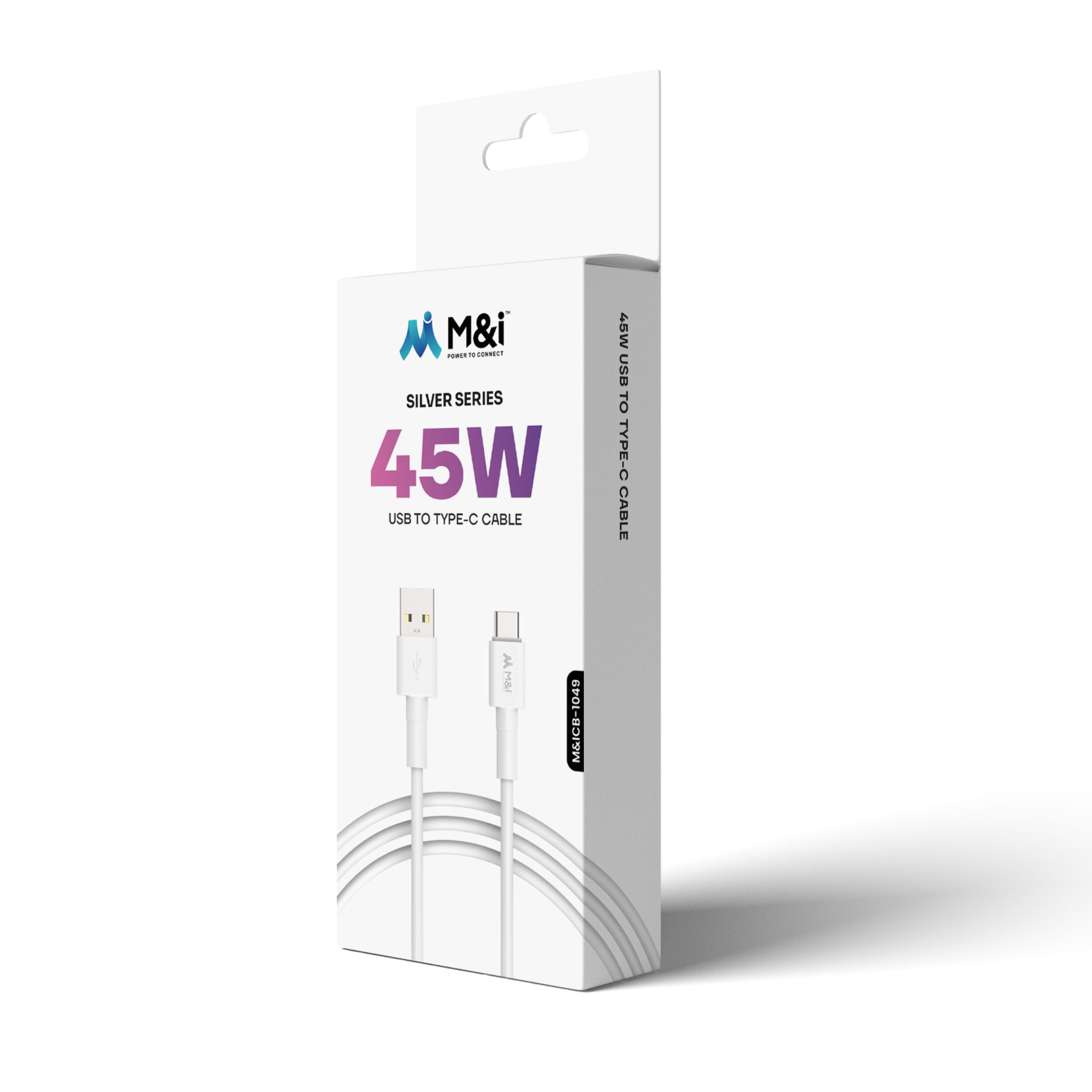 M&I 1049 TC (Silver Series) USB To Type-C Cable