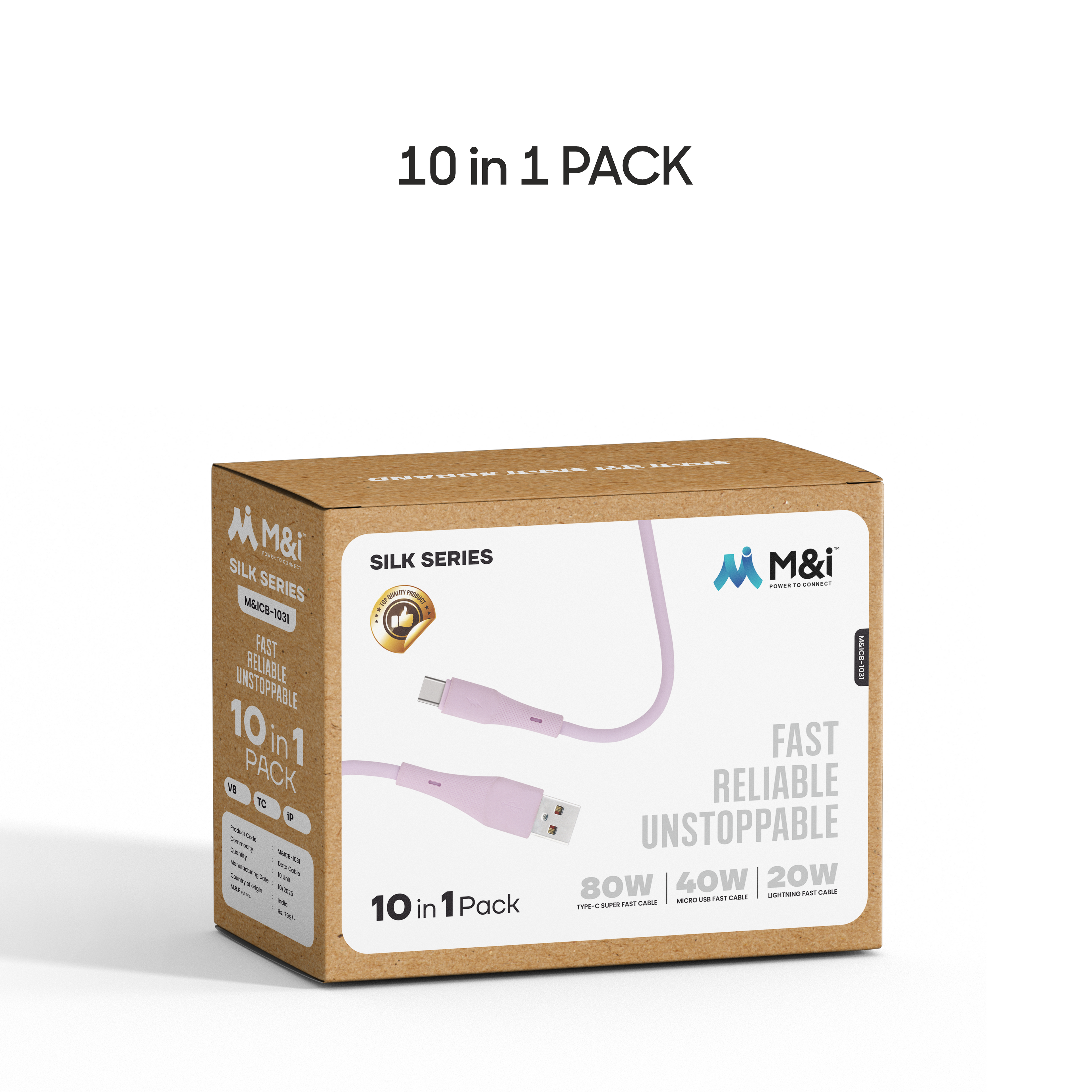 M&I 1031 V8 (Silk Series) USB To Micro USB Cable