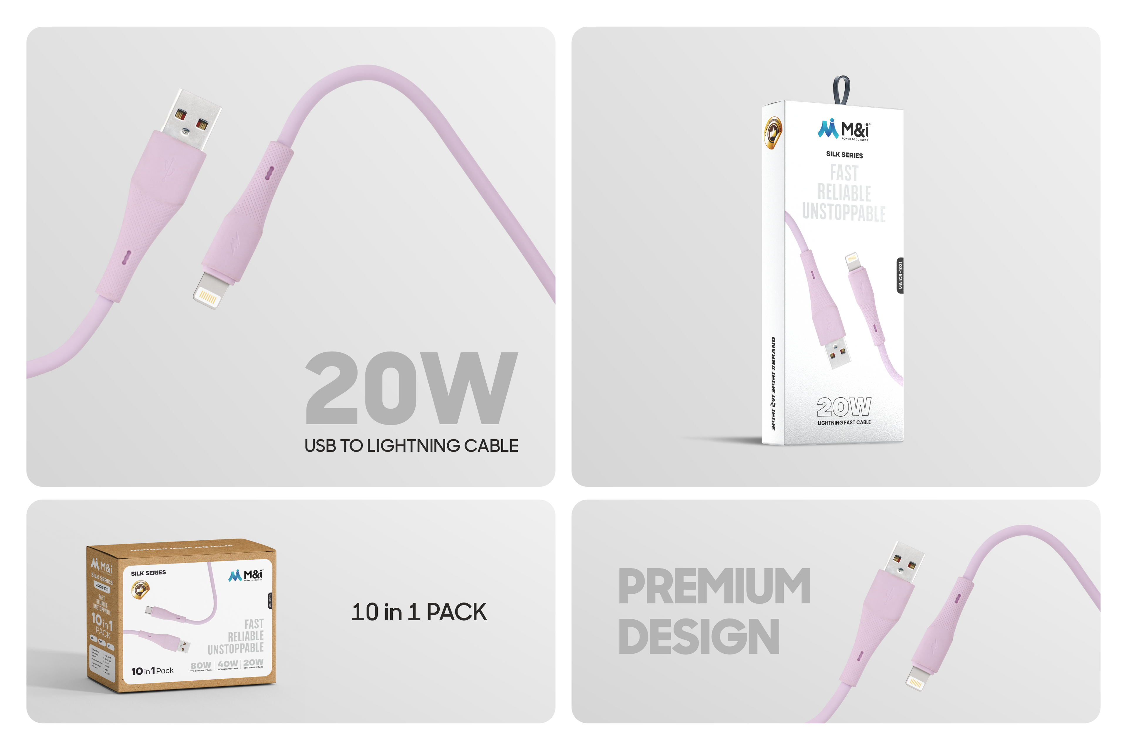 M&I 1031 Iphone (Silk Series) USB Cable