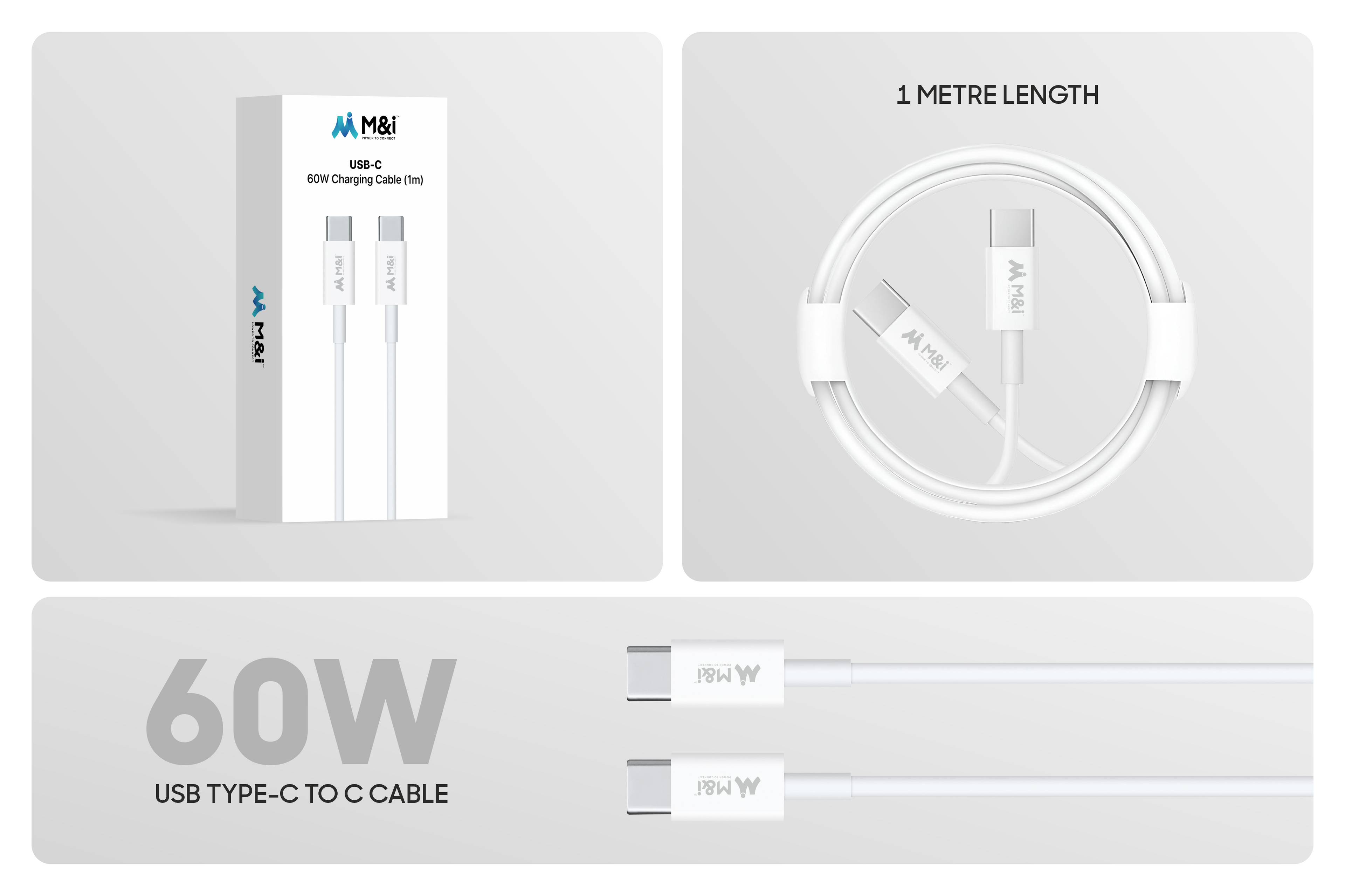 M&I 1041 CTC (Power Max Series) USB Type C To C Cable