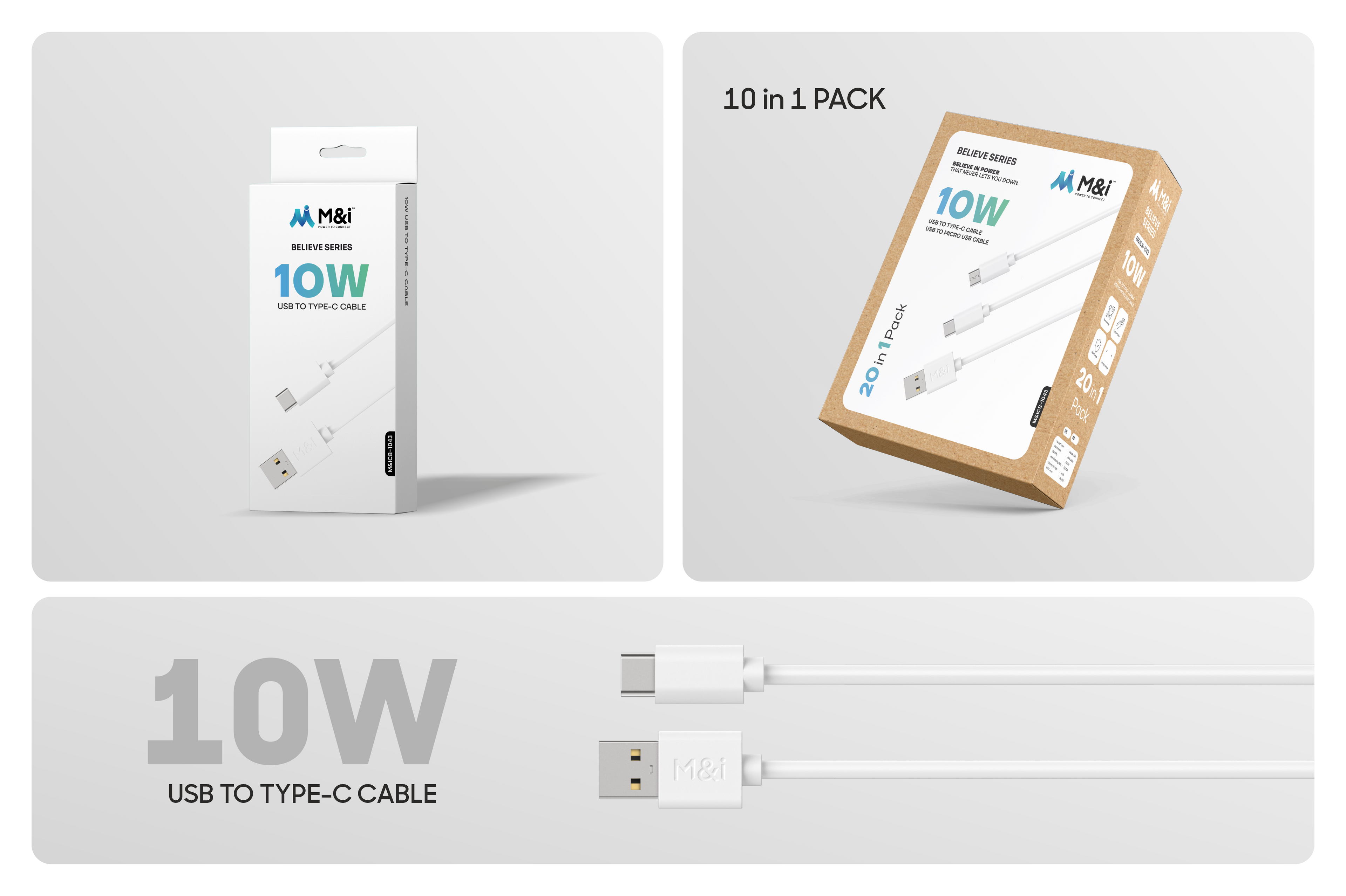 M&I 1043 TC (Believe Series) Cable 1M