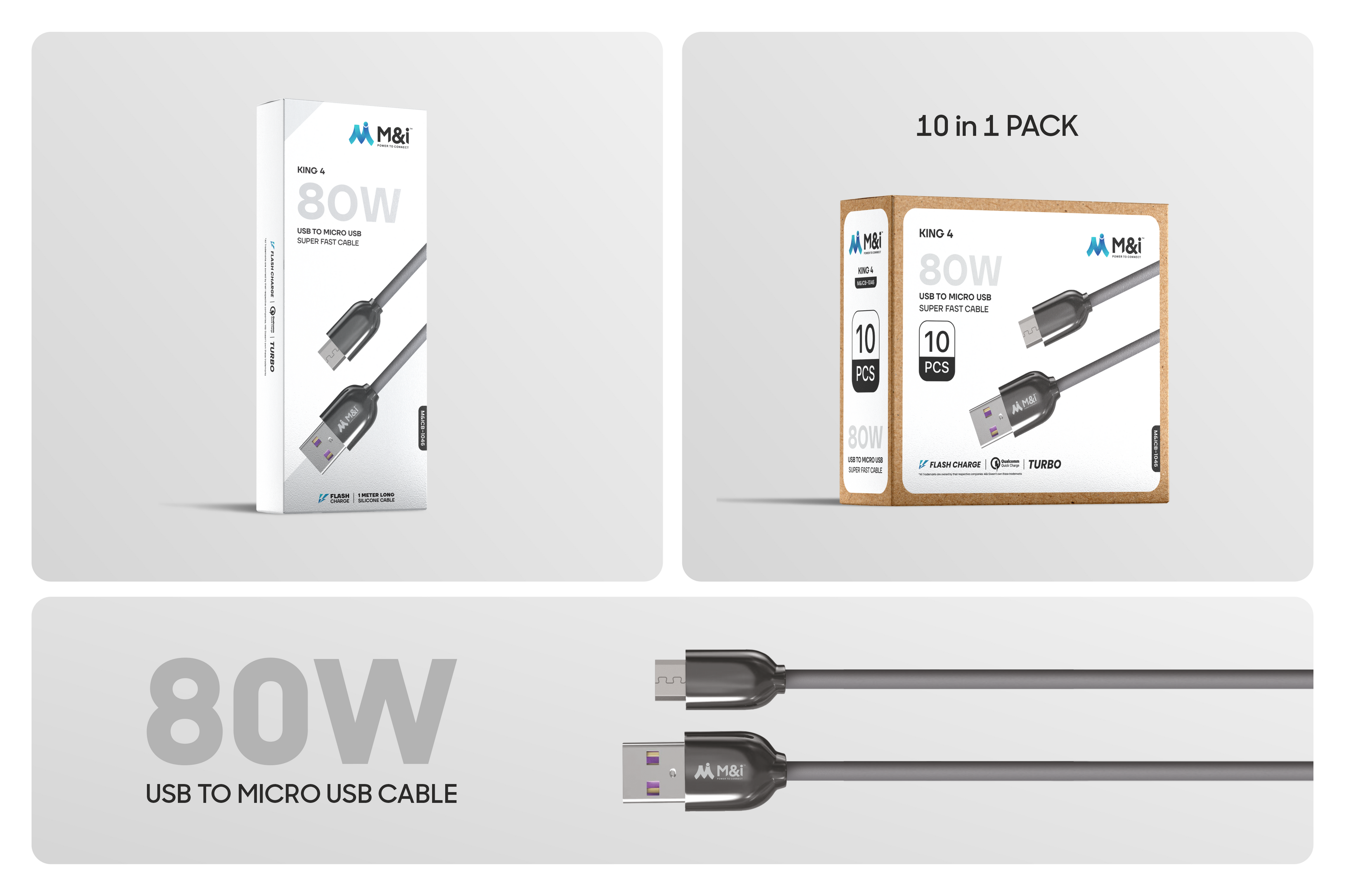 M&I 1046 V8 (King 4) Cable 1M
