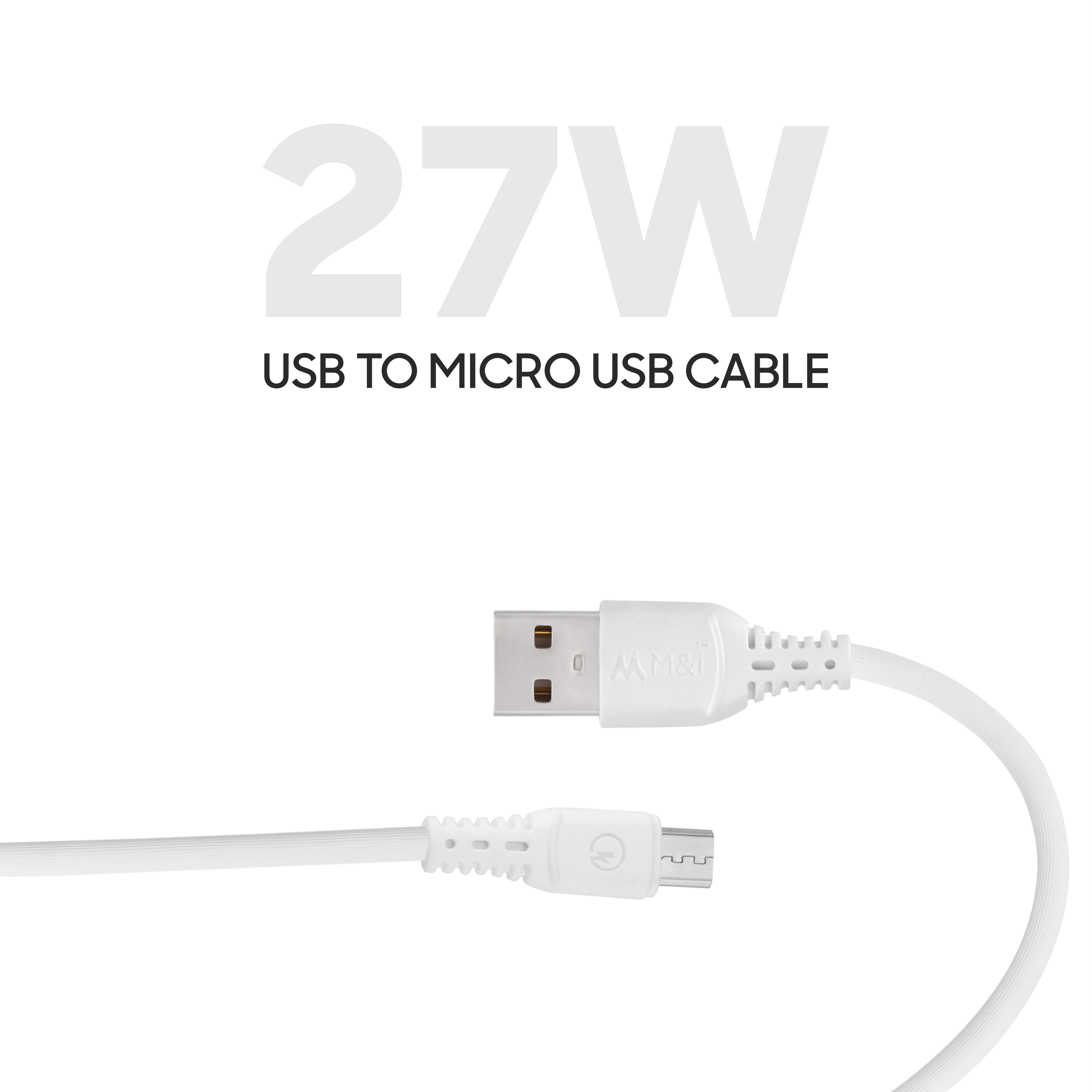 M&I 1047 V8 (Flexi Series) USB To Micro USB Cable