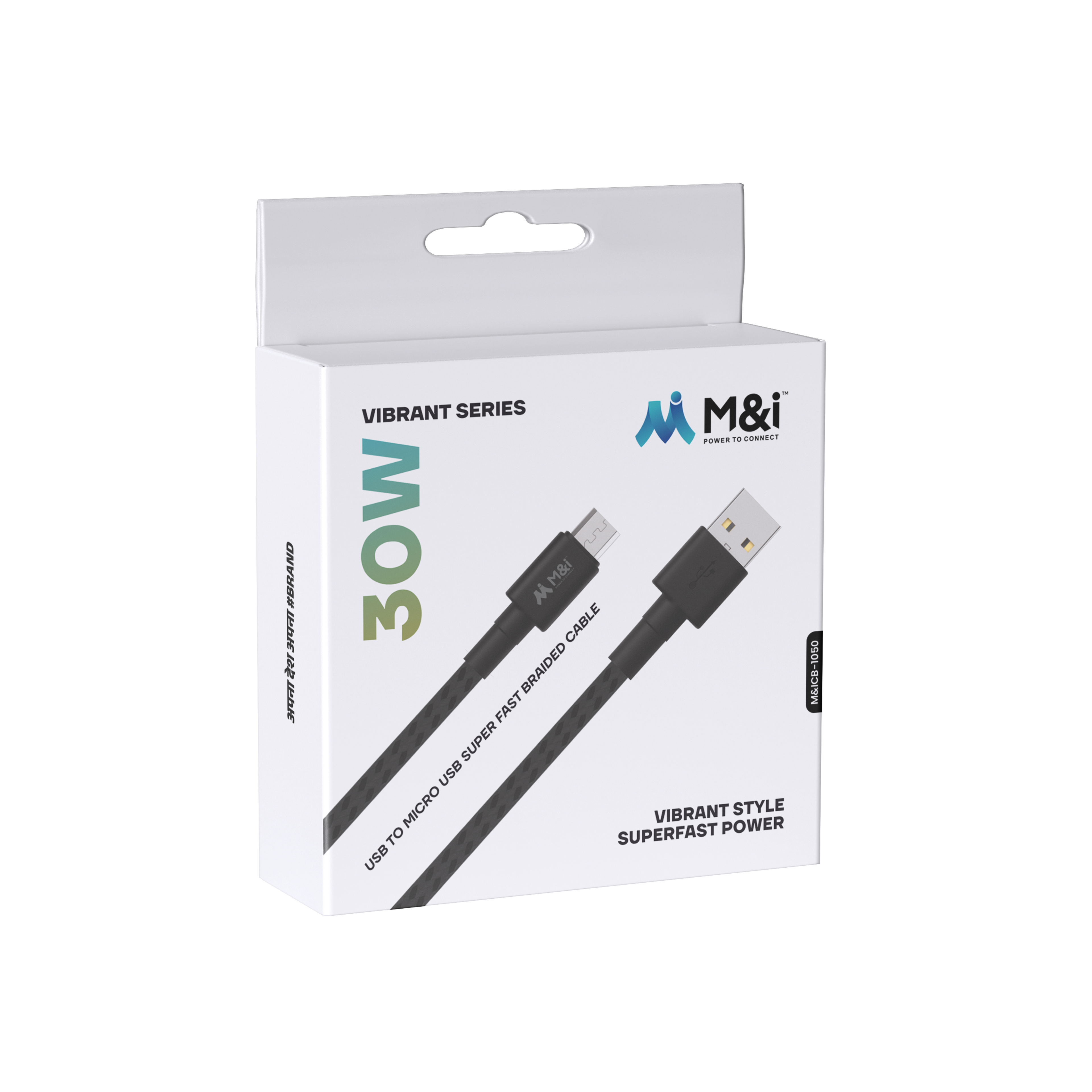 M&I 1050 V8 (Vibrant Series) USB To Micro USB Cable